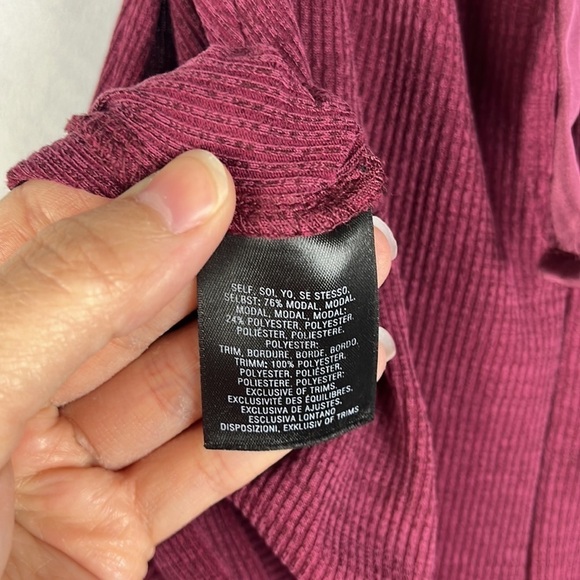 Anthropologie HD in Paris Jacenta Burgundy Wide Leg Jumpsuit Size XS - Picture 11 of 12